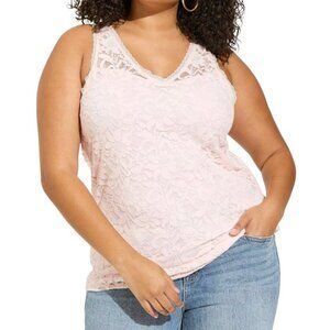 TORRID Stretch Lace V-Neck Tank I Size:0 (L)